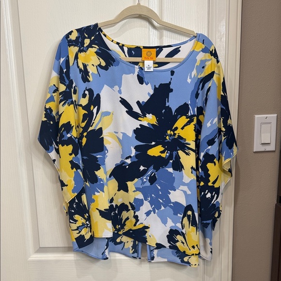 Ruby Rd. Multicolor Floral Blouse - Picture 1 of 3